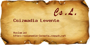 Csizmadia Levente névjegykártya